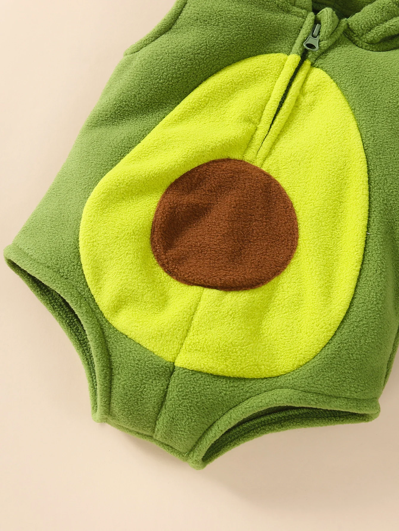 2pcs/set Infant Baby Girls Boys Avocado Costume Hoodie Sleeveless Bodysuit Romper with Stockings