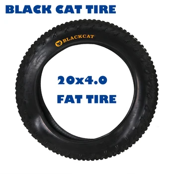 Pneumatico BLACK CAT Fat Tire 20x4.0 per Neve AK1188, Pneumatico per Bicicletta Elettrica 20x4.0, Accessorio/Camera d'Aria per Mountain Bike
