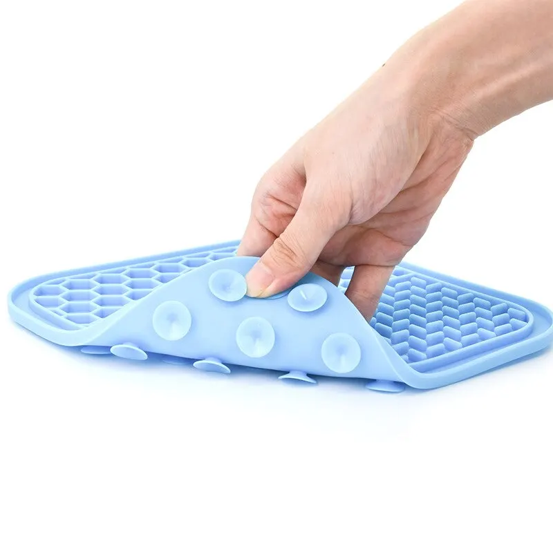 Dog Licking Mat Slow Food Mat Drizzling Licking Pad Suction Cup Slow Food  Mat Silicone Slow Food Mat Pet Dog Licking Mat - AliExpress