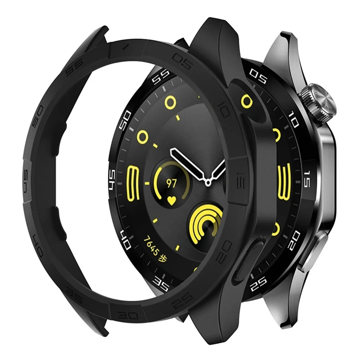 Sleek Protective Bumper Case for Huawei Watch GT 4 46mm (No Screen Protector) - Men's & Women's Accessory