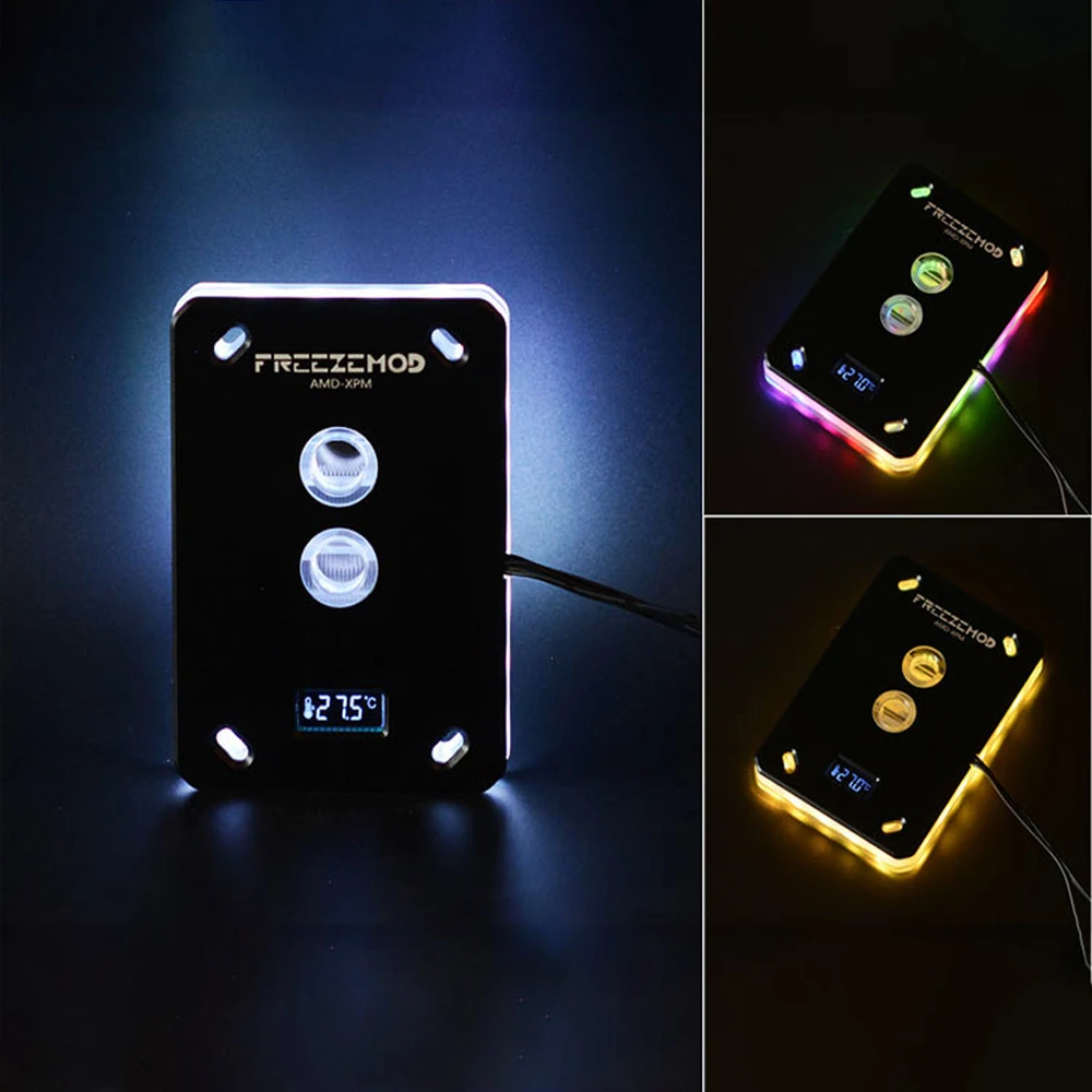 

AM5 CPU Watercooler Monitor 5V ARGB SYBC AM3 AM4 Water Cooling Radiator + Temperature Display Optional 2023 New Arrival