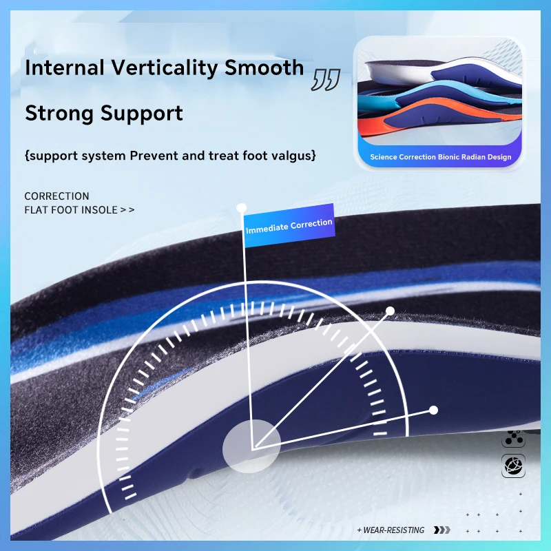 Sport Insoles for Shoes Sole Shock Absorption Deodorant Breathable Cushion Running Insoles for Feet Man Women Orthopedic sport insoles