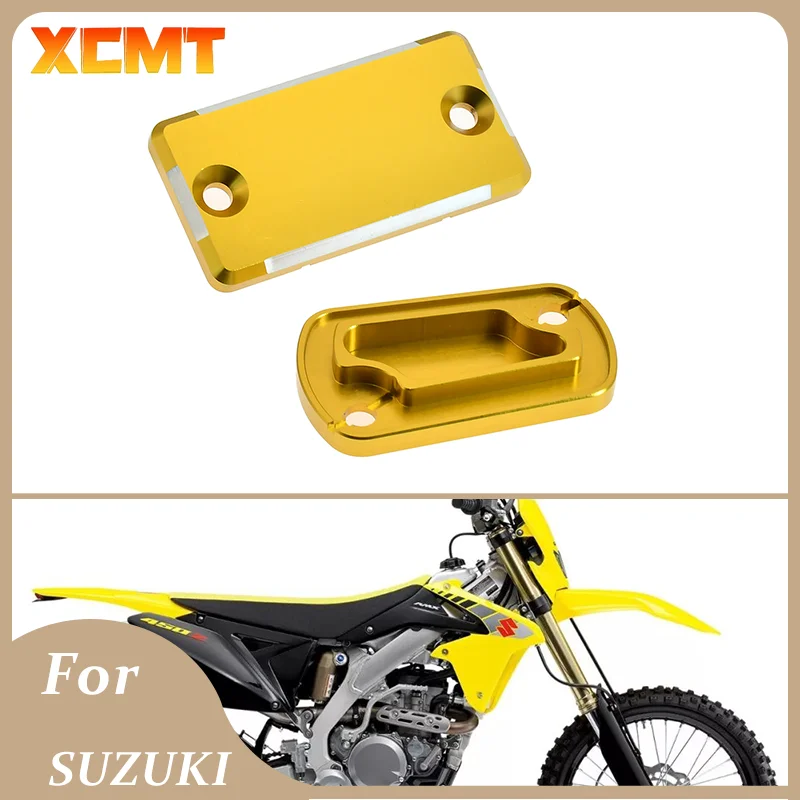 Motorcycle Front Rear Brake Fluid Reservoir Cover For Suzuki RM125 RM250 RMZ250 RMZ450 RMX450Z Oil Fluid Master Cylinder Cap