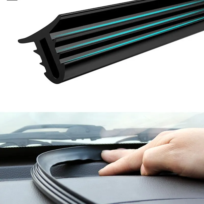 Rubber Sealing Strip 1.6M Car Auto Dashboard Noise Sound Insulation Universal for Weatherstrip