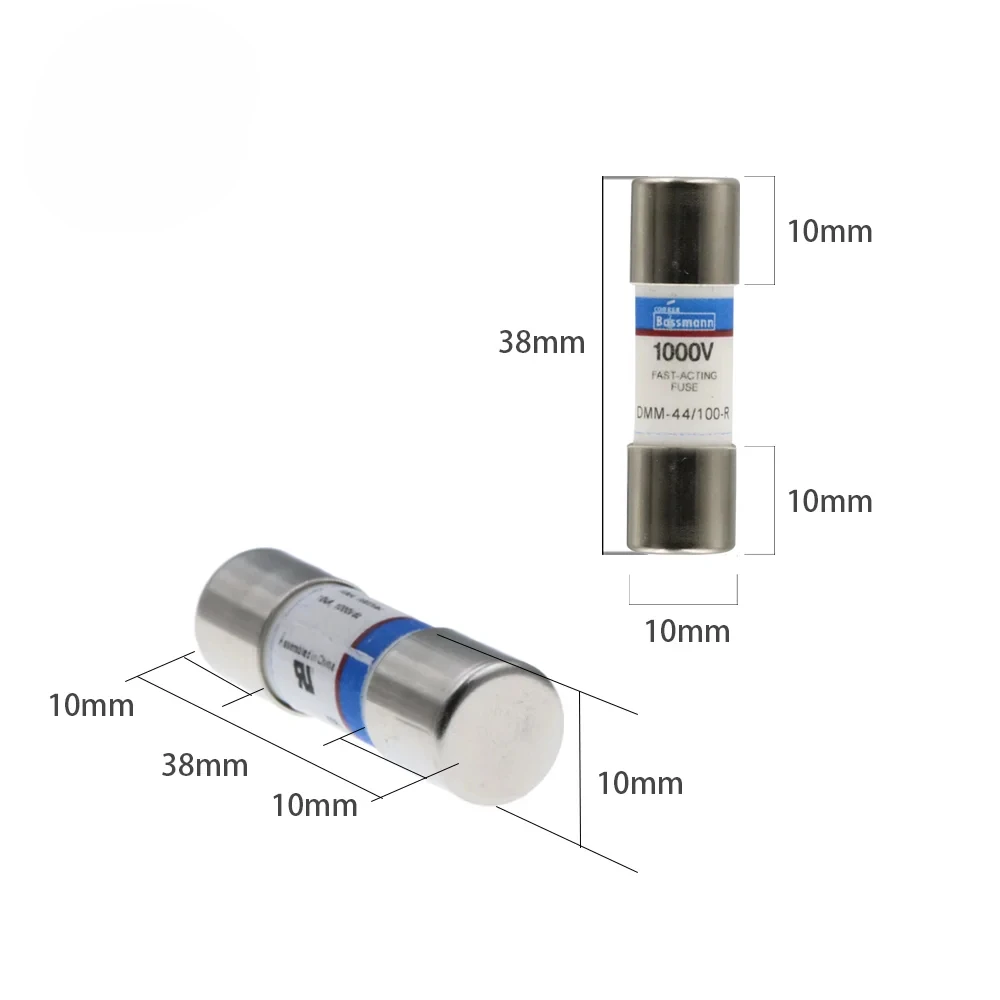 1PCS 빠른 작동 세라믹 퓨즈 DMM-44/100-R DMM-B-44/100-R DMM-44/100 DMM-B-44/100 440mA 1000V 10X35MM 플루크 멀티미터용