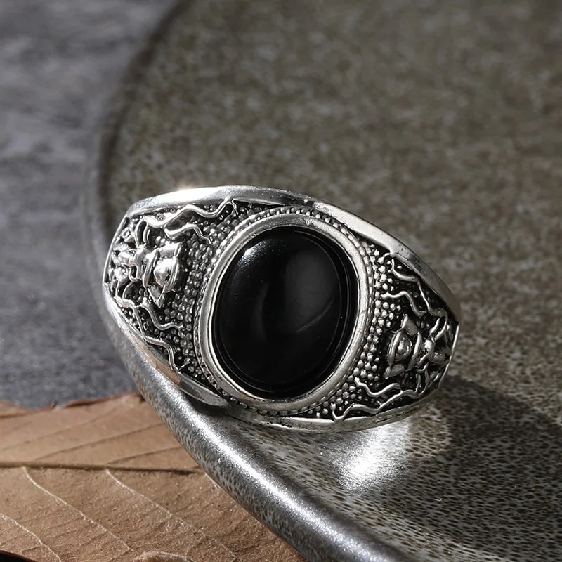 Goth Pirate Skeleton Octopus Ring for Men Women Jewelry Ring