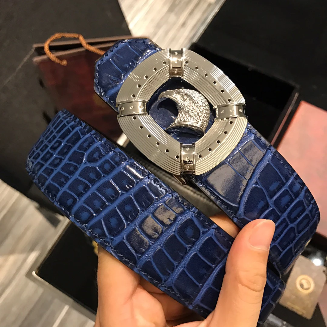 

BILLIONAIRE OECHSLI belts cowhide men 2023 new Business Casual high quality Comfortable pattern buckle big size 100-125CM