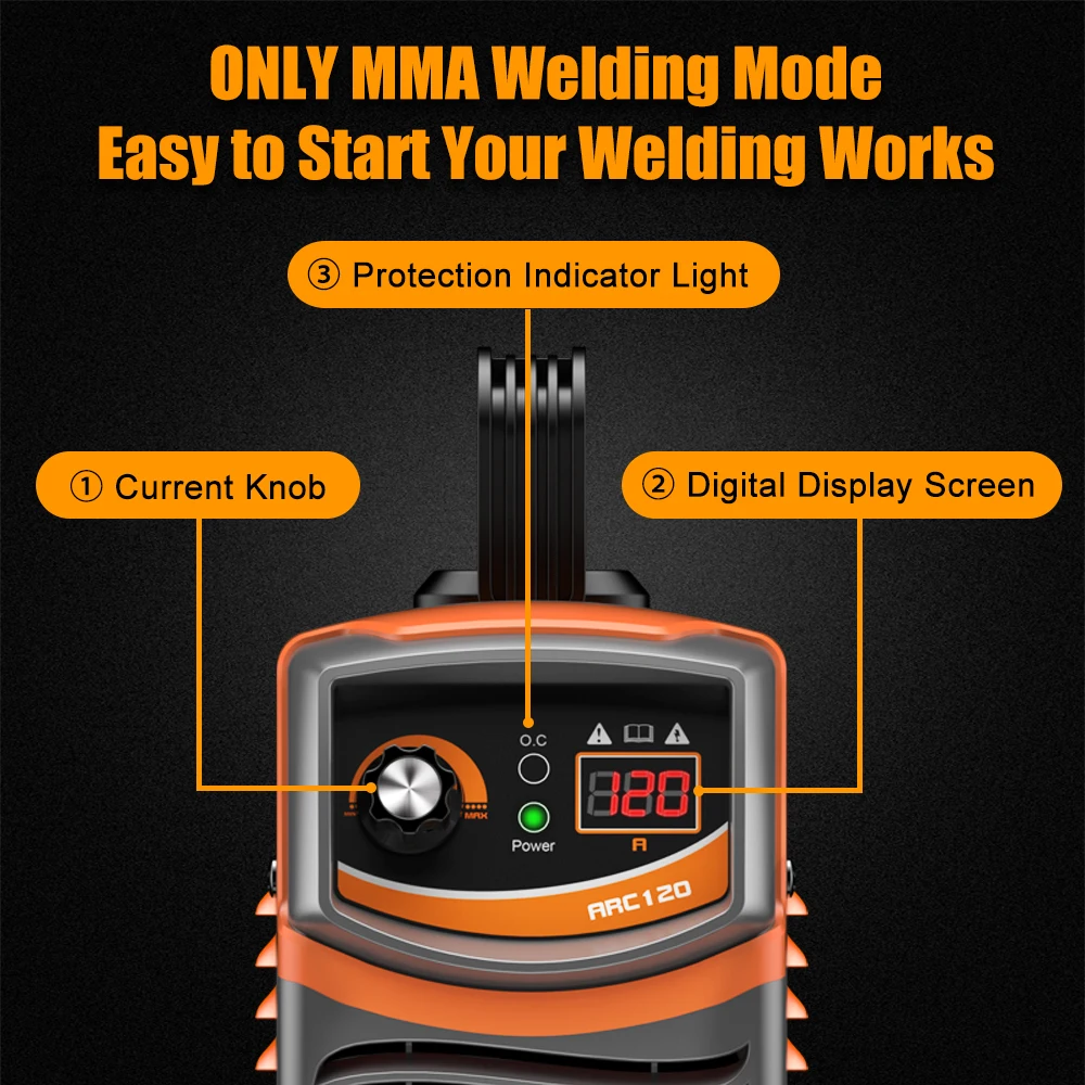 FEIFANKE ARC120 Electric ARC Welding Machine 120A MMA Welder for DIY Welding Working and Electric Working