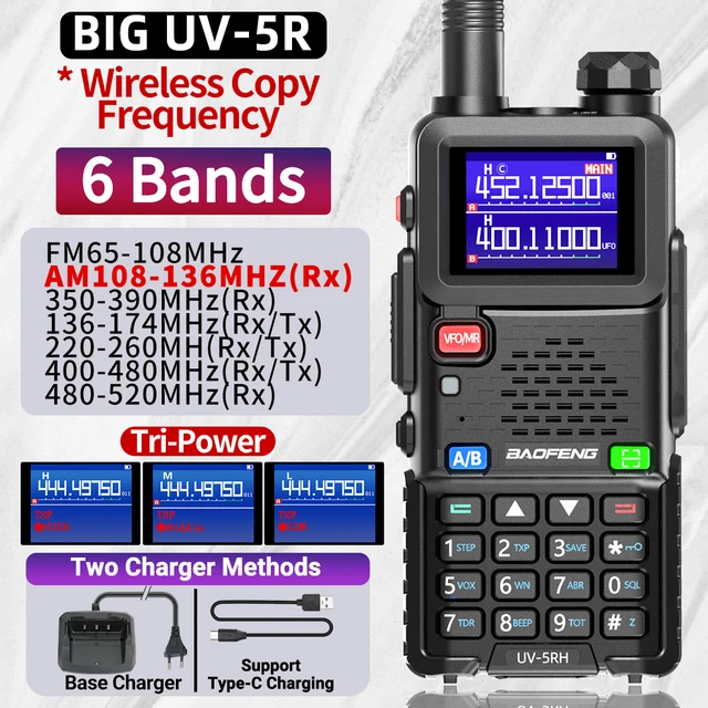 Baofeng UV-5RH 10W Full Band Walkie Talkie 1
