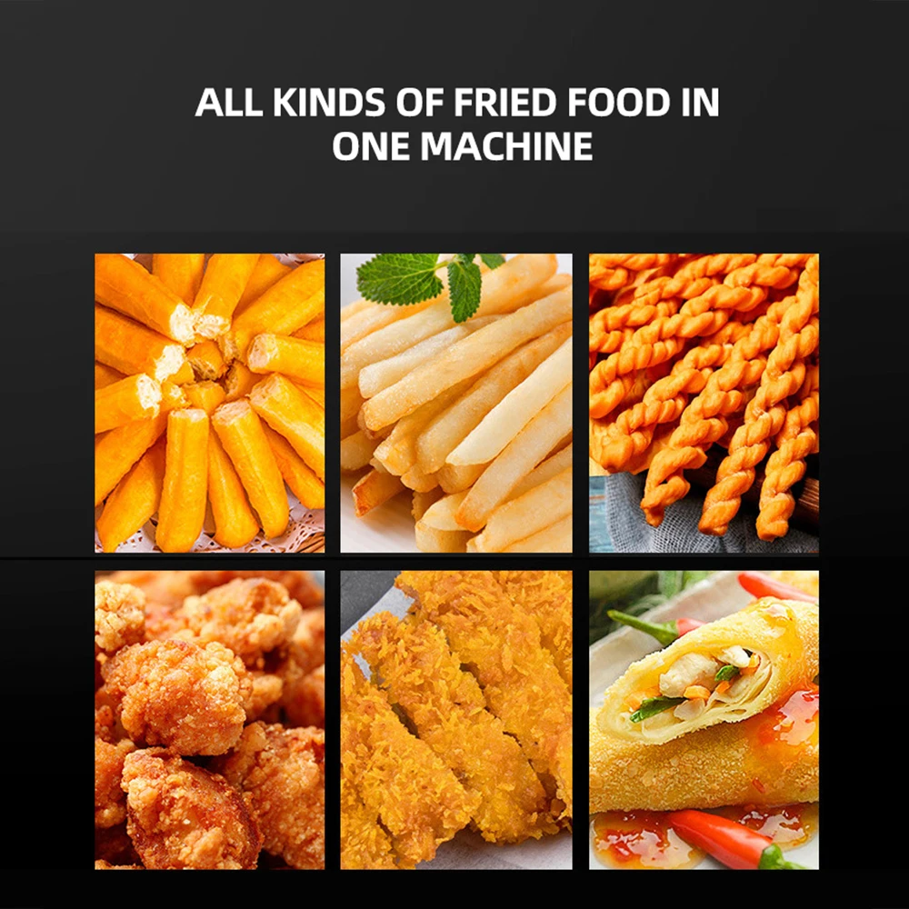 Stainless Steel Double Fryer Commercial Electric Deep Fryer Single Cylinder Electric Freidora De Aceite Electrica