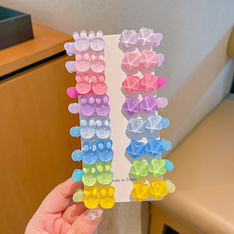 Adorable Candy-Coloured Girls' Bangs Clip Baby Side-Wear Colourful Hair Clips Children's Hair Accessory Clip Kids Headwear