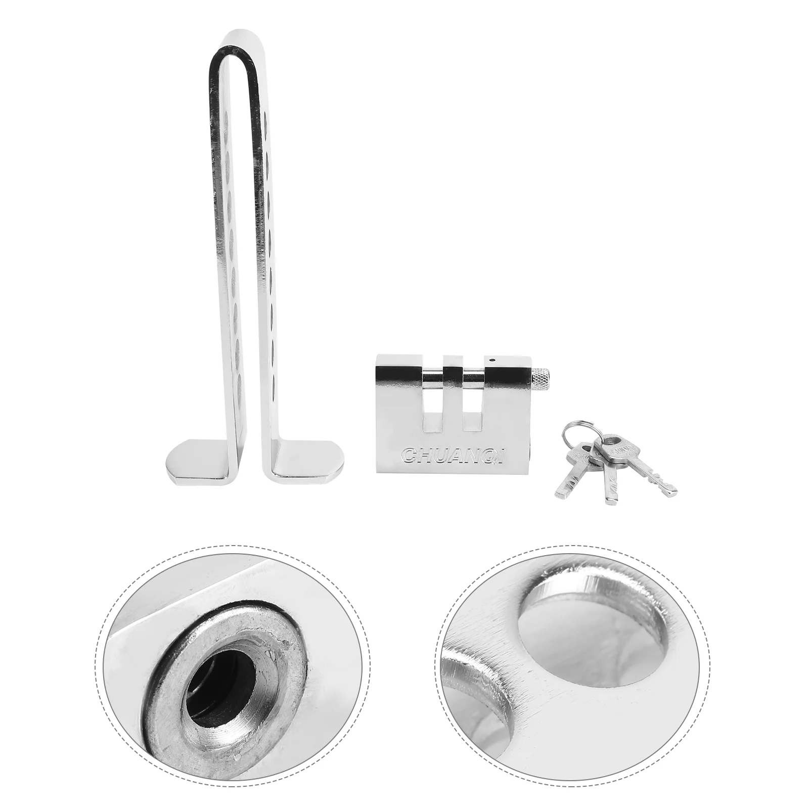 

Auto Anti-theft Car Steering Wheel Lock Lock Car Brake Stainless Strong Security Lock Tool Vehicle (Sliver)