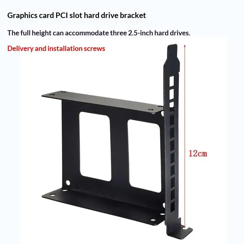 Nuovo Case per Computer Desktop con Bay per SSD/HDD e Slot per Scheda PCI, Rack di Espansione Adatto per Hard Disk da 2,5/3,5 Pollici