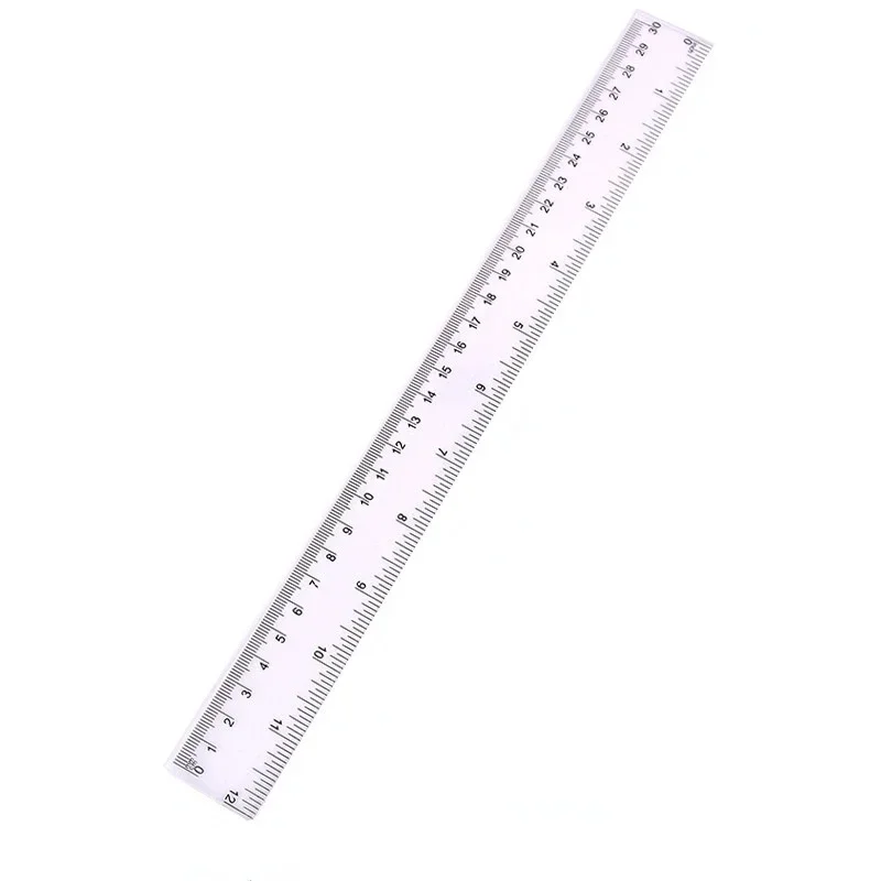 15cm 20cm 30cm Straight Plastic Ruler Drawing Tool Desk Accessories Student Stationery School Office Supplies
