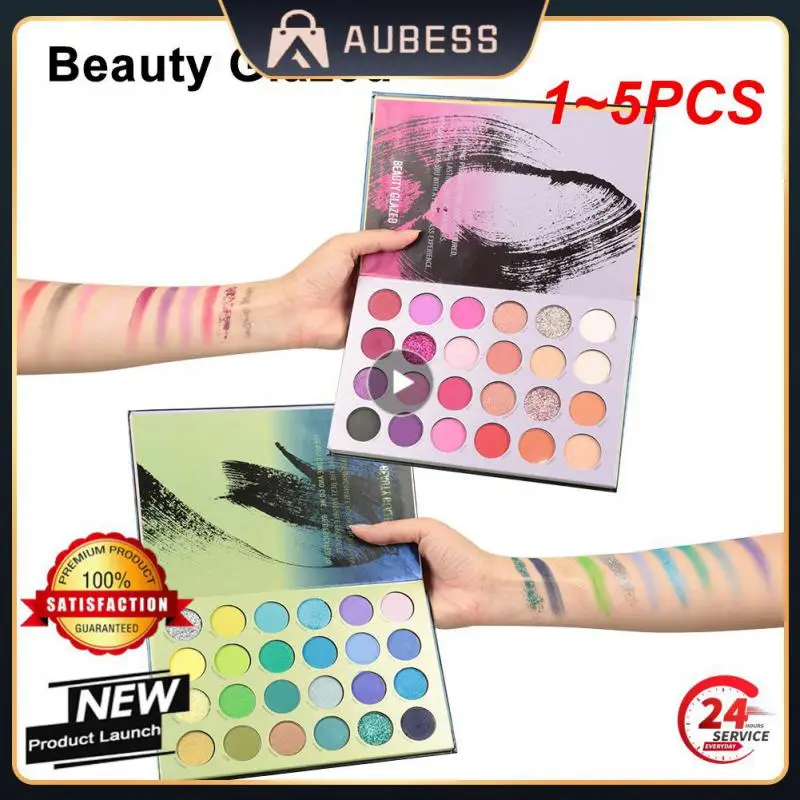 

Палитра матовых мерцающих теней для век, водостойкие стойкие пигментные тени для век, натуральный цвет, макияж глаз, 1-5 шт.