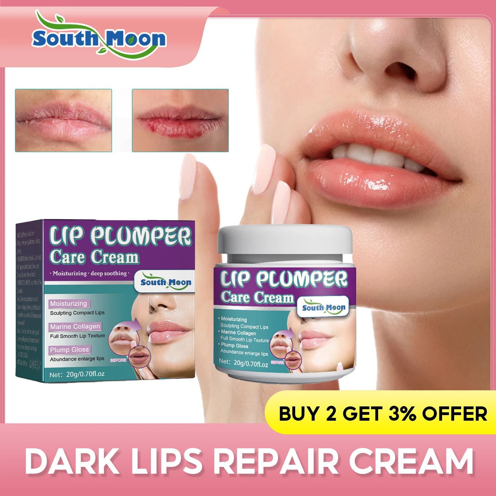 

Антирастрескивающий крем для губ, пилинг для омертвевшей кожи, удаление темного дыма, отбеливание губ, восстанавливающий питательный бальзам с мелкими линиями и пузырями