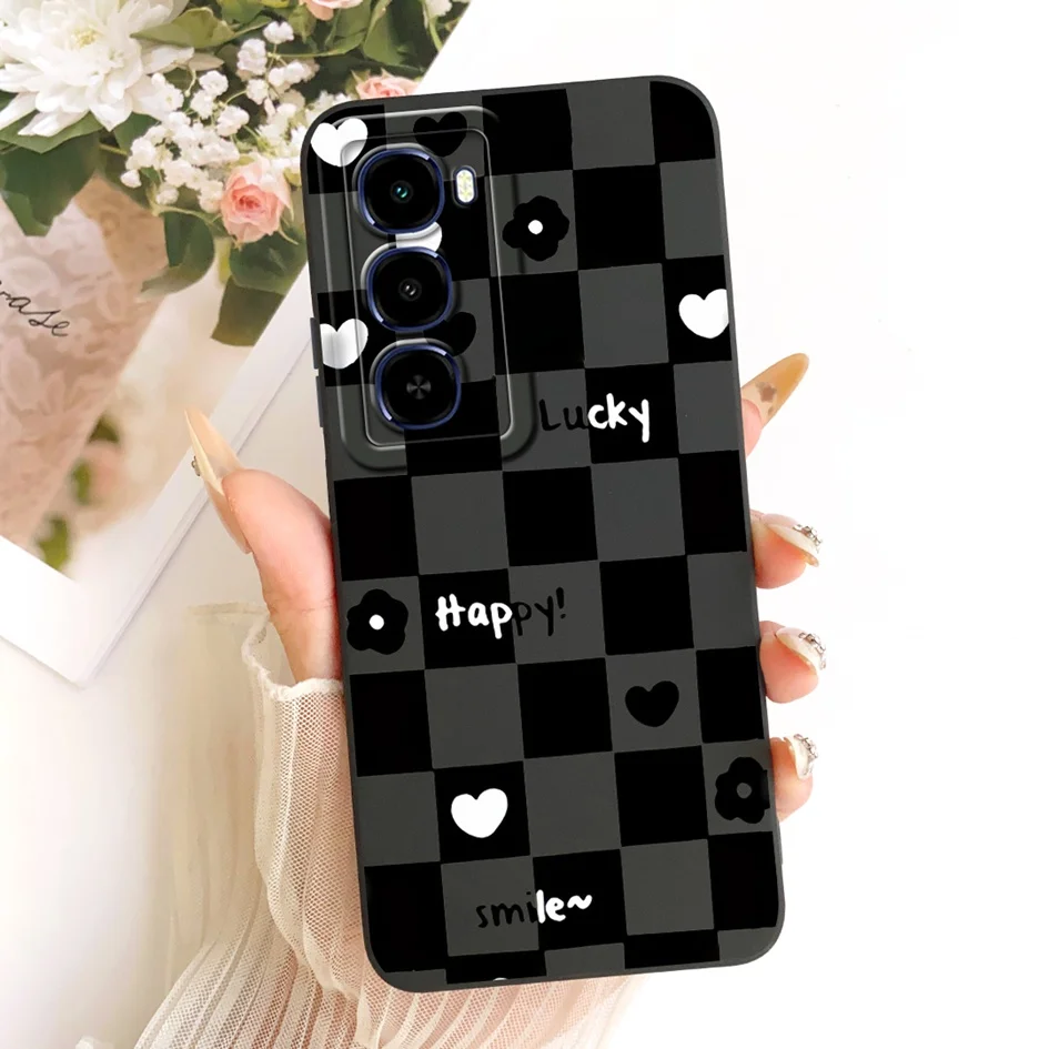 Stylish Flower Soft Liquid Silicone Phone Case Cover