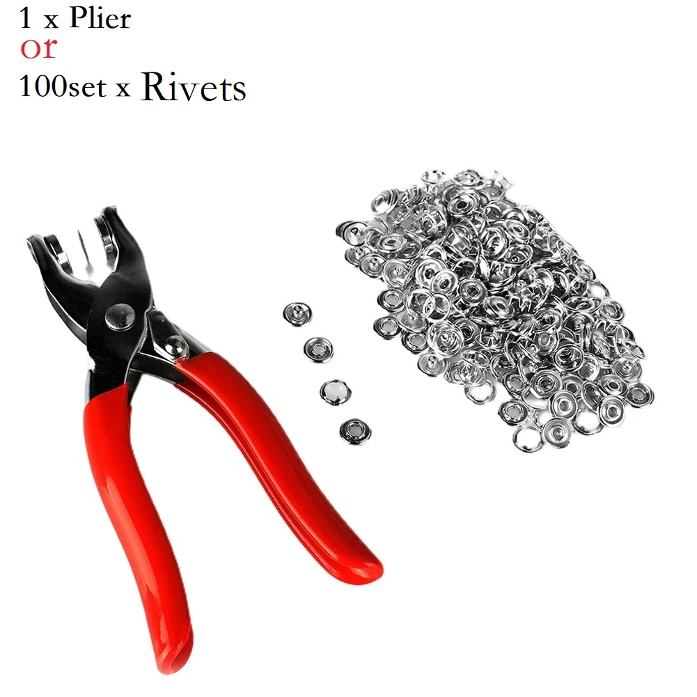 Eyelet-Rivets Pliers Set Clamp Clothes Claw Clasp Hands Five Claws Pressure Nailing Machine Press Snap Fastener Plier Hand Tools