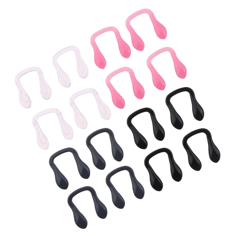 5 Stück Silikon U-förmige Nasen pads Brillen Nasen clip Nasen brücke Anti-Rutsch-Halter Brillen zubehör – Detail 8