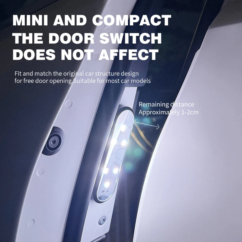 LED Car Lights BLALION Car Door Lights LED Welcome Light Magnetic Control USB Charging Auto Open Door Safe Anti-collision Emergency Signal Lamp