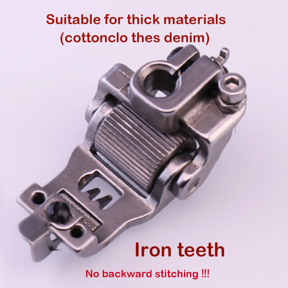 3 바늘 5 스레드 재봉틀 롤러 노루발 5.6 6.4 PEGASUS W500 SIRUBA 이중 바늘 롤러 휠 노루발