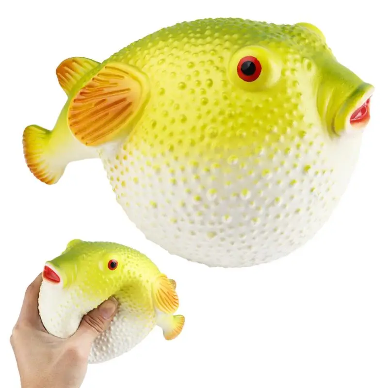

Soft Rubber Puffer Fish Sea Animal Figures Stress Relief Squeeze Ball Stress Toys Marine Animals Ocean Bath Toys For Kids Adult
