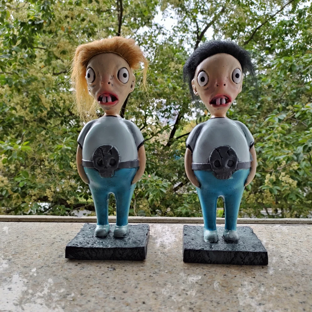 Creepy Doll Sculpture Weird Decor For Horror Lovers Scary Statue Gift