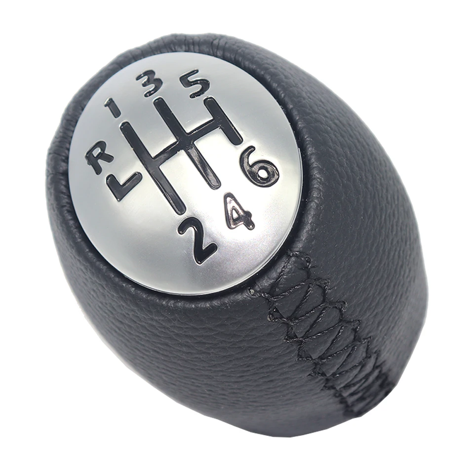 Pomello Del Cambio - Pelle - Leva Del Cambio A 5 Velocità Per Laguna Megane 2 Clio 4 Scenic Kangoo 87780590