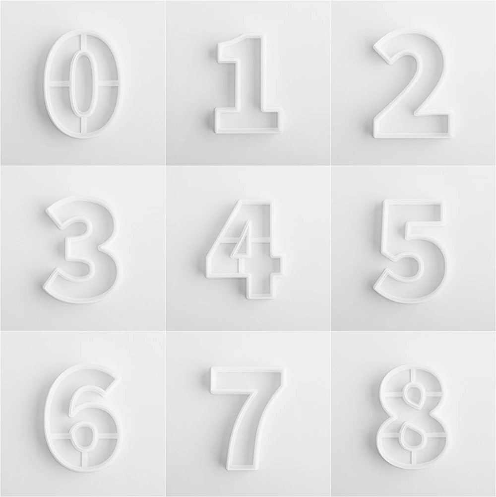 Large Numbers Cookie Mold Cartoon Birthday Cake Cutting Mold DIY Baking Tool cookie cutter baking mold cookie mould cookie printing mold baking decorating tools