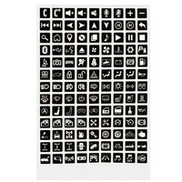 Luminous Car Sticker Instrument Panel Buttons Stickers PVC Truck Decoration Rocker Switch Label Circuit Decal 6
