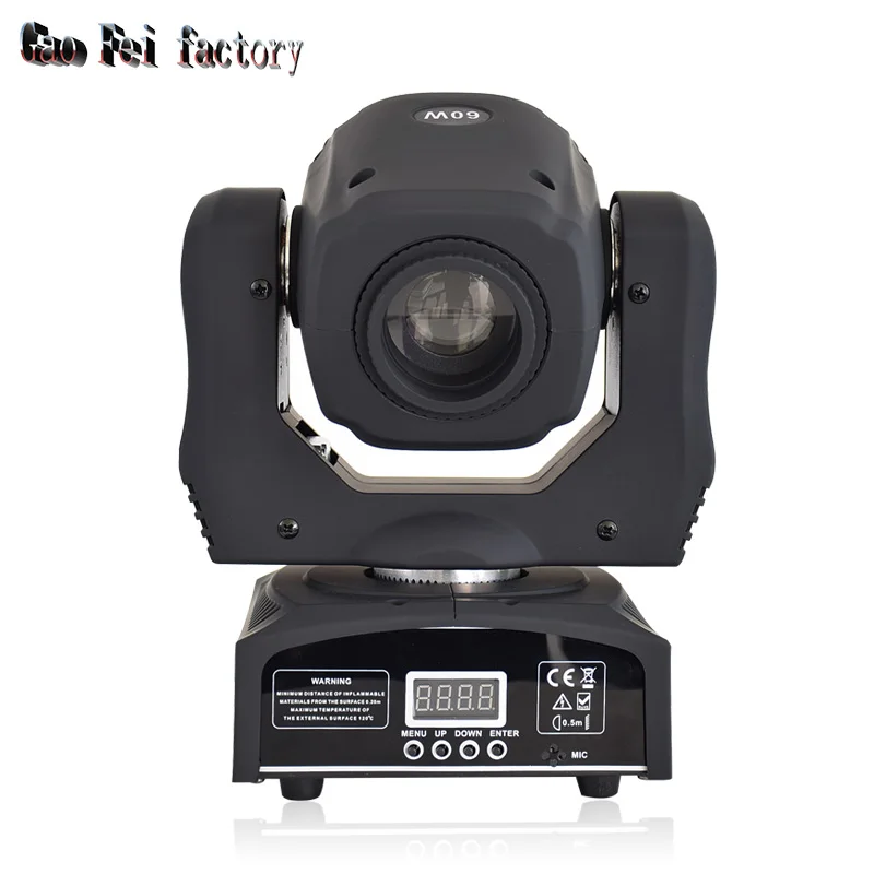 Lyre 60W Moving Head Light Led Mini Spot DMX mobile Lights For Stage Party Dj Club