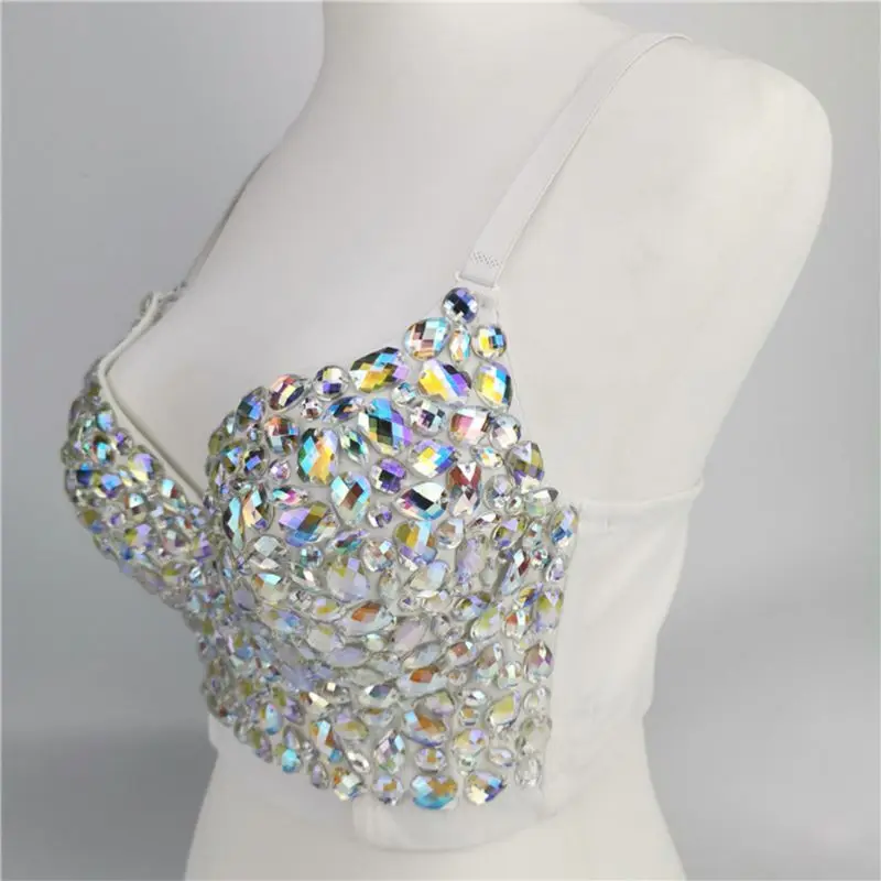 Handmade Crystal Encrusted Bra