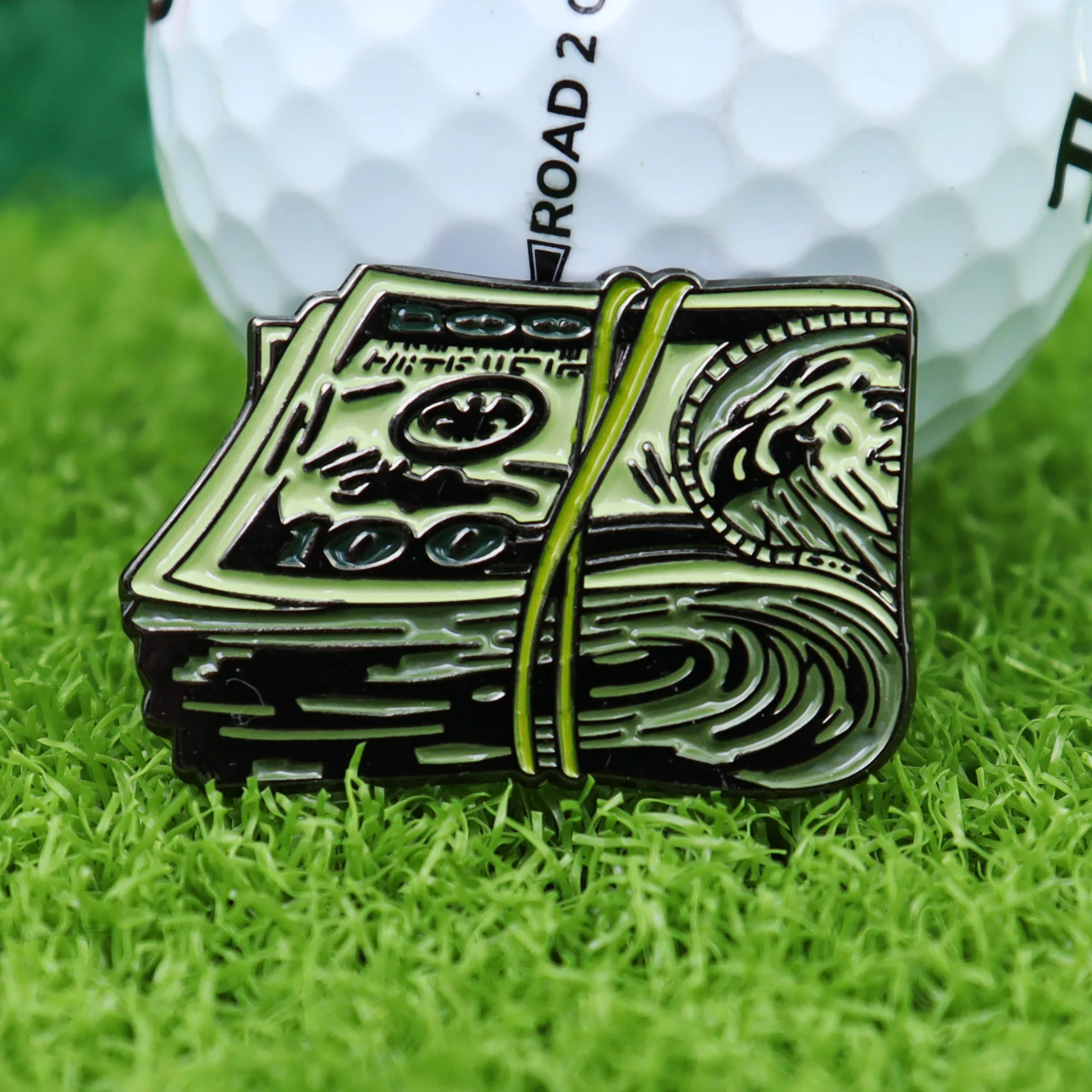 Golf Accessories Creative Metal Dollar Enamel Ball Mark LY68542