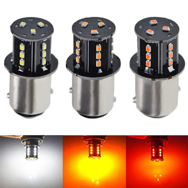 자동차 LED 전구 P21/5W BAY15D 1157 방향 지시등 6V 12V 24V 자..