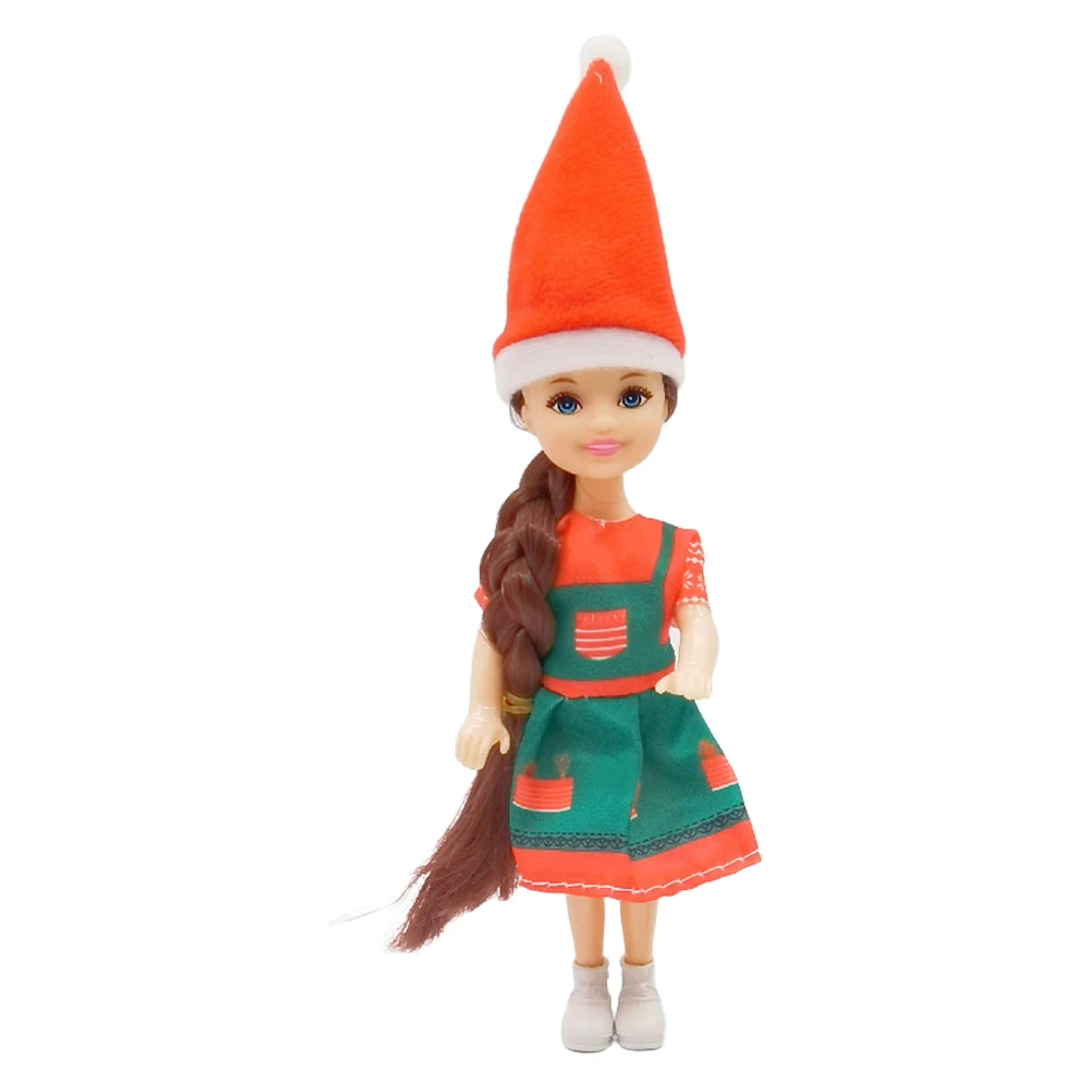 Doll Clothes Doll Shoes Custom Doll Doll Accessories 1 Pcs Doll Movable Jointed Mini Doll 14 cm Cute Doll + Shoes + Outfit For Kelly Male Boy's Girls Gift Baby Toys JJ