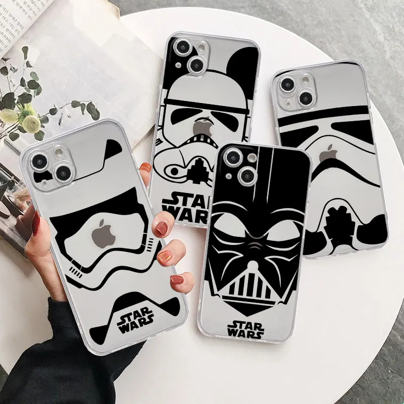 Custodia Darth Vader Starwars Per Apple Iphone 15 14 11 13 12 Pro 7 8 Plus Xr X Xs Max 6 6S 13Pro Se 2020 Cover Trasparente Per Telefono