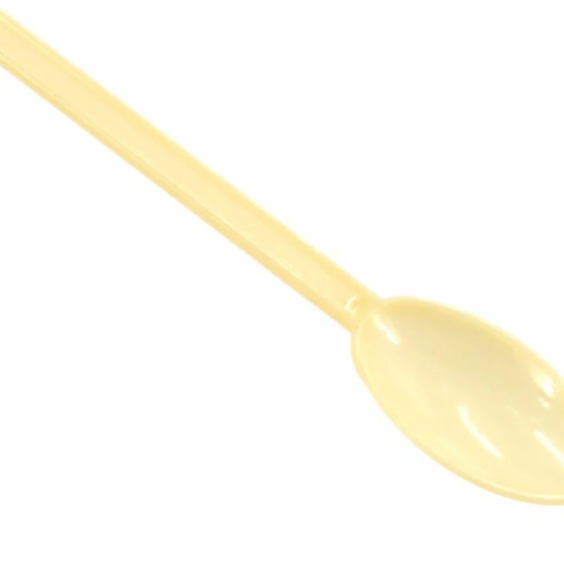 500 Pcs Coffee Dessert Cake Spoons Plastic Spoon Safe Tea Coffee Ice Cream Stick Stirring Bar Disposable Spoons New