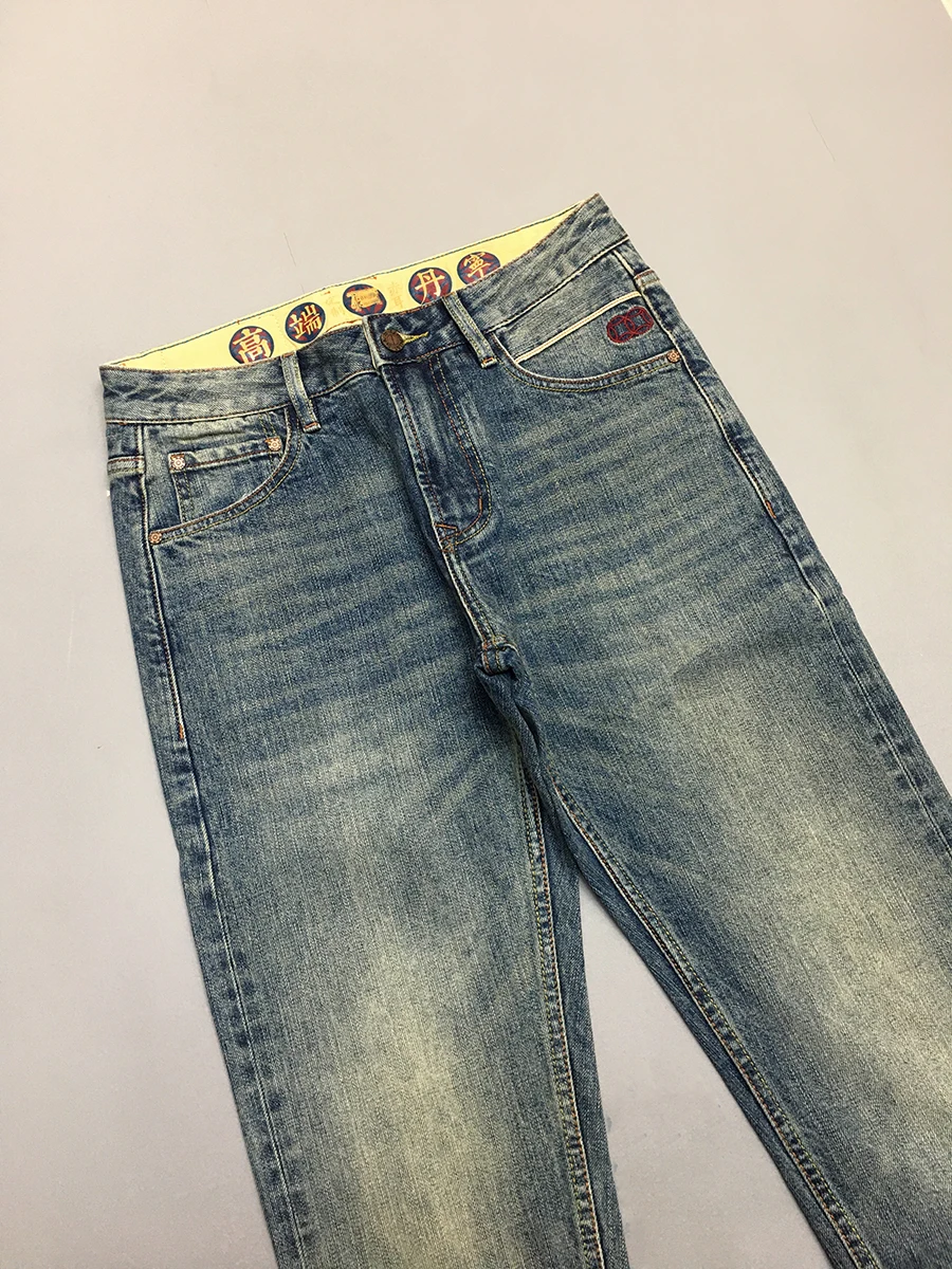 14oz American Vintage Casual Red Selvedge Washed Denim Jeans for Men High Quality Cotton Fit Straight Pants 2024 Autumn Fall 501 2
