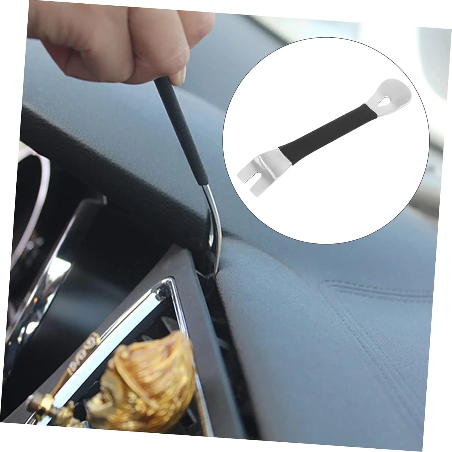 Metal Pry Bar Metal pry bar pry plate anti slip handle high hardness multifunctional removable nail door radio disassembly and assembly