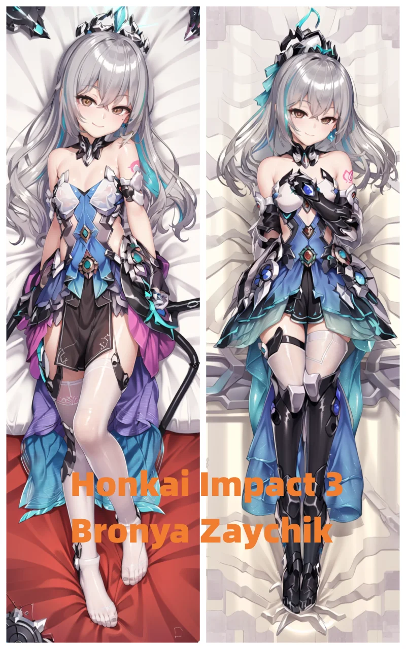 

Dakimakura Anime Pillow Case Honkai Impact 3 Bronya Zayc Double-sided Print Of Life-size Body Pillowcase Gifts Can be Customized