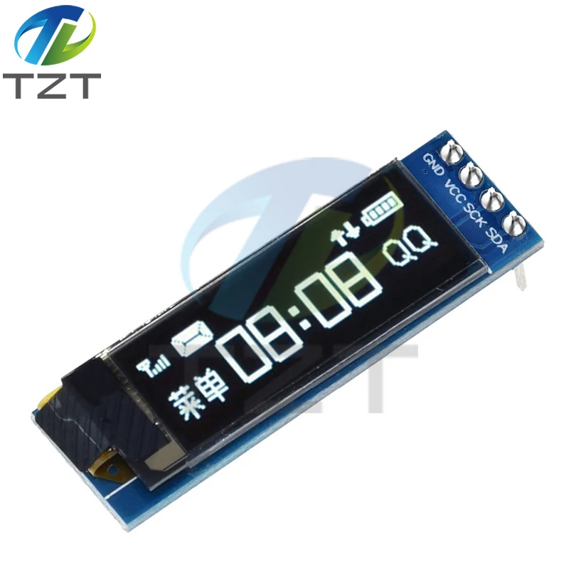 0.91 inch OLED module 128X32 LCD LED Display Module 0.91" white IIC Communicate 4PIN