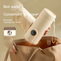 Bouilloire électrique de 550ml, tasse chauffante Portable, Pot d'eau bouillie multifonctionnel, théière intelligente, bouilloires à température réglable, prise ue 4