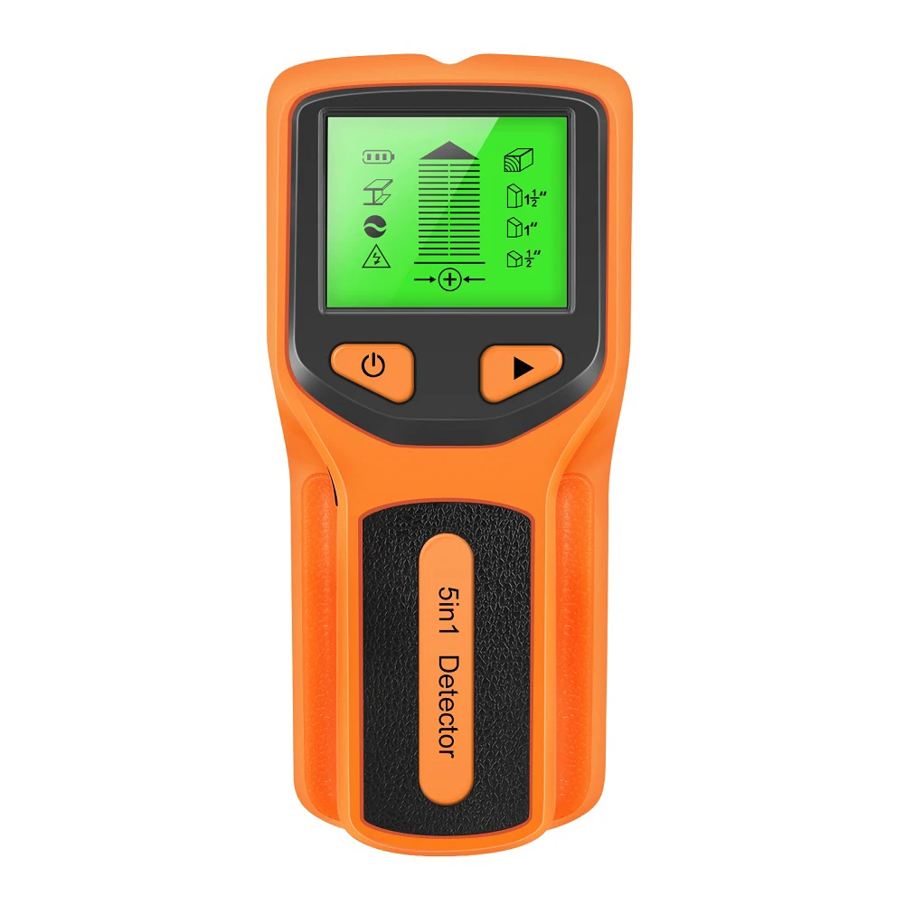 5 in 1 Stud Finder Wall Detector Backlight Display Electronic Stud Detector Accurate For Center Edge of Wood Metal AC Wire metal detector
