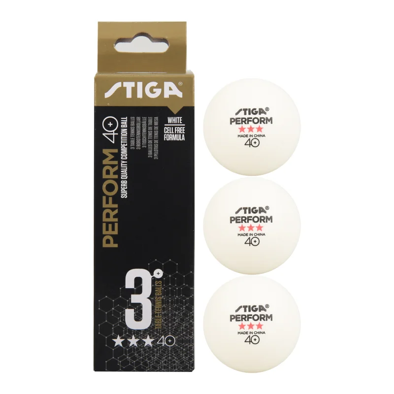 Stiga Table Tennis Balls 3 Star 40+ ABS Plastic Poly Seamed Original Stiga Ping Pong Ball