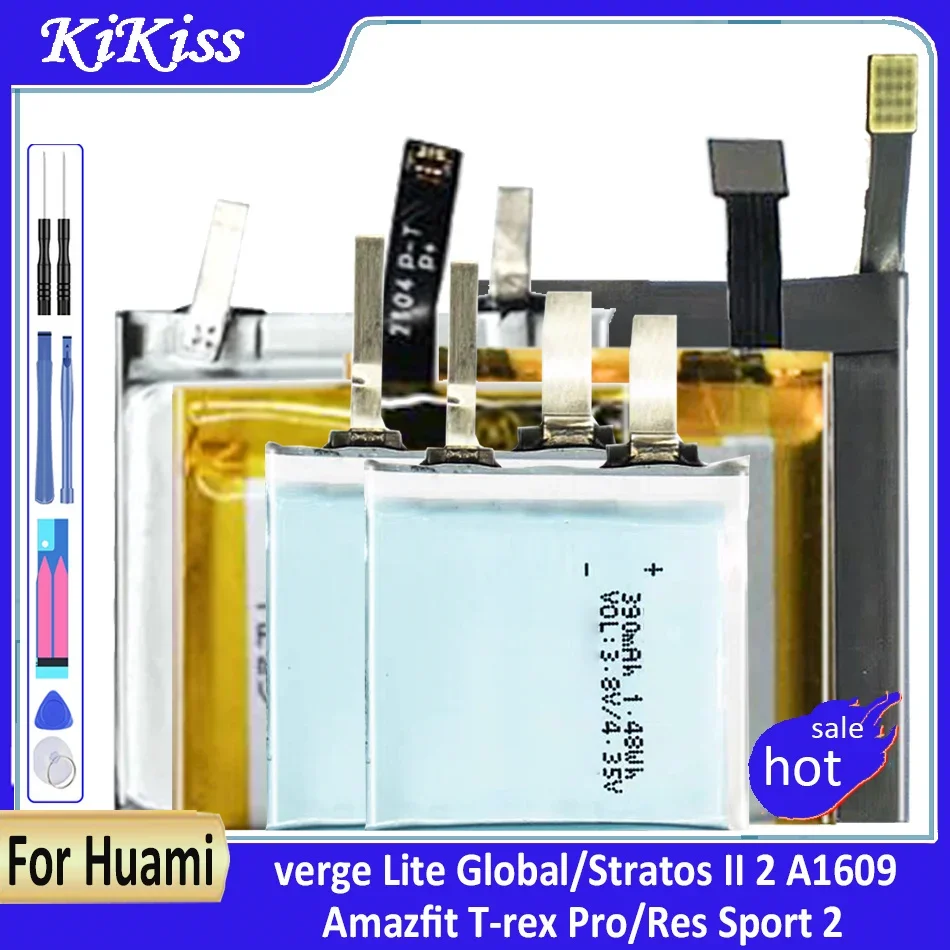 Batteria Dell'Orologio Per Huami Amazfit T-Rex Pro/Res Sport 2/Verge Lite Global/Stratos Ii 2 A1609/Per Amazfit Ares Bip Gtr/Orologio Sportivo
