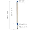 New11.4cm Threaded Rotary Metal Pen Refills 0.7mm Blue Black Red Ballpoint Pen Rod School Office Writing Stationery Supplies 6