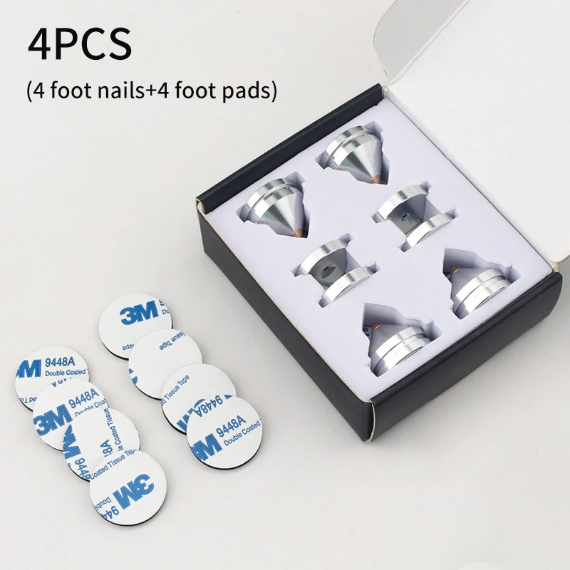 Shock Spikes Damping Pad HIFI Stand Feet Speaker Foot Pad KTV Subwoofer Stage Speakers Aluminium Isolation Cone Floor Foot Nail