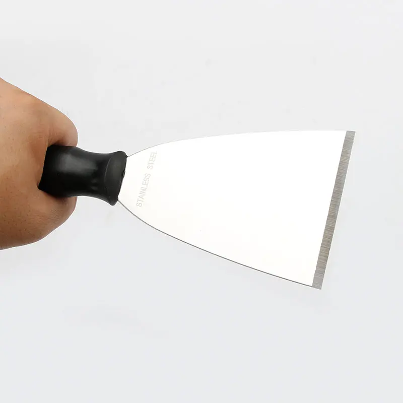 High Quality 1Pcs Stainless Steel Oblique Blade Scraper 250mm Length Putty Knife with Plastic Handle 5