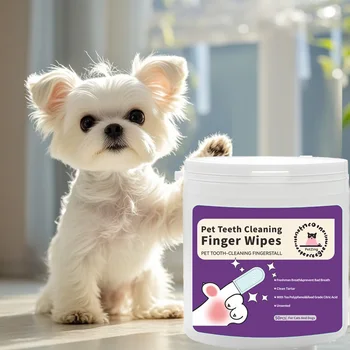Finger Wipes for Dog & Cat Teeth Cleaning 1