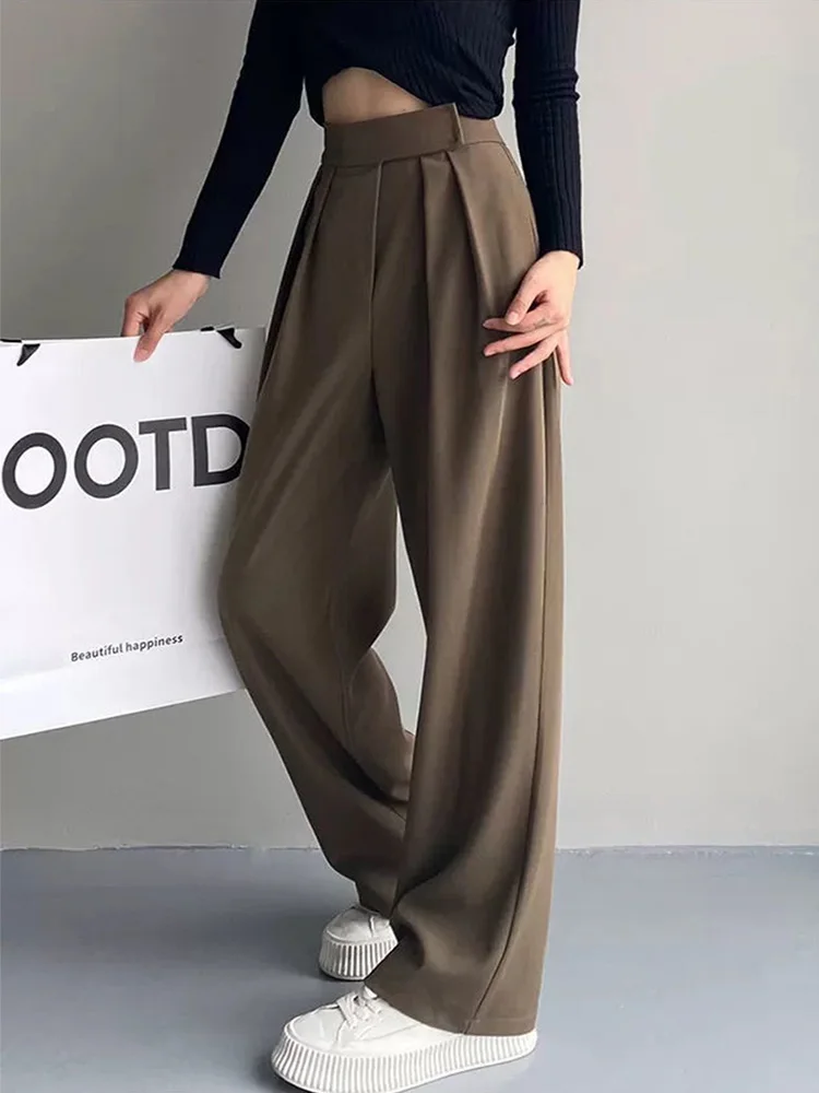 Womens High Waist Wide Leg Palazzo Pants Classic Work Business Casual  Straight-Leg Pants Trousers with Pockets, Black, Small : :  Clothing, Shoes & Accessories